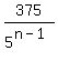 375%2F5%5E%28n-1%29