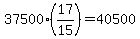 37500%2A%2817%2F15%29+=+40500