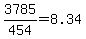 3785%2F454=8.34