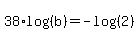 38%2Alog%28%28b%29%29=-log%28%282%29%29