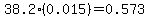 38.2%280.015%29=0.573