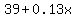 39%2B0.13x