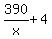 390%2Fx%2B4