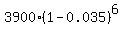 3900%2A%281-0.035%29%5E6