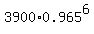 3900%2A0.965%5E6