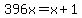 396x=x%2B1