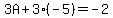 3A%2B3%28-5%29=-2