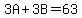 3A%2B3B=63