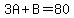 3A%2BB=80