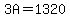 3A=1320