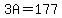 3A=177