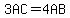 3AC=4AB