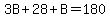 3B%2B28%2BB=180