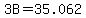 3B=35.062