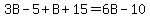 3B+-+5+%2B+B+%2B+15+=+6B+-+10