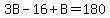 3B-16%2BB=180