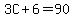 3C%2B6=90