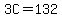 3C=132