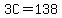 3C=138