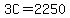 3C=2250