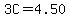 3C+=+4.50