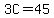 3C+=+45