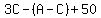 3C+-+%28A+-+C%29+%2B+50