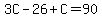 3C-26%2BC=90