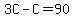 3C-C=90