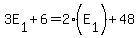 3E%5B1%5D+%2B6+=+2%28E%5B1%5D%29%2B48