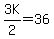 3K%2F2+=+36