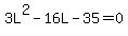 3L%5E2-16L-35=0