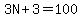 3N%2B3=100
