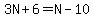 3N%2B6=N-10
