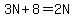 3N%2B8=2N