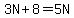 3N%2B8=5N