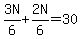 3N%2F6%2B2N%2F6=30