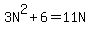 3N%5E2%2B6=11N
