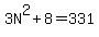 3N%5E2%2B8=331