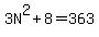 3N%5E2%2B8=363