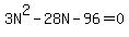 3N%5E2-28N-96+=+0