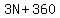 3N+%2B360