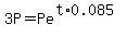 3P+=+++Pe%5E%28t%2A0.085%29