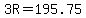 3R=195.75