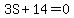 3S%2B14=0