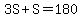 3S%2BS=180