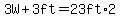 3W%2B3ft=23ft%2A2
