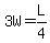 3W=L%2F4