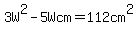 3W%5E2-5Wcm=112cm%5E2