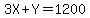 3X%2BY=1200
